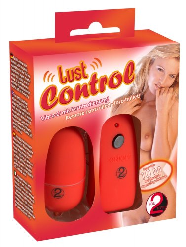 Vibračné vajíčko Lust Control Red