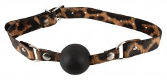 Silikónový kolík s leopardím motívom, Ø 4 cm