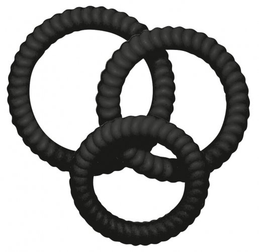 Erekční kroužek Ring Trio black